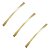 Kit 3 Puxador Dourado 2092 Italy Line Metal 128mm - Imagem 1