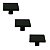 Kit 3 Puxador Italy Line Preto Il2248 Metal 025mm - Imagem 1