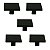 Kit 5 Puxador Italy Line Preto Il2248 Metal 035mm - Imagem 1