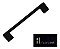 Puxador Preto Fosco Il 950 Italy Line Metal 160mm C/ Paraf - Imagem 1