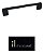 Puxador Preto Fosco Il 950 Italy Line Metal 160mm C/ Paraf - Imagem 2