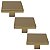 Kit 3 Puxador Dourado Matte Italy Line Il2248 Metal 35 Mm - Imagem 1