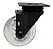 Rodizio Rodinha Preto Moveis Girator Silicone 50 Mm S/ Trava - Imagem 1
