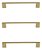 Kit 3 Puxador Dourado Il 950 Metal 160mm Com Parafusos - Imagem 1