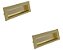 Kit 2 Puxador Concha Dourado Il155 Metal 96mm C/ Parafusos - Imagem 1