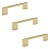 Kit 3 Puxador Dourado Fosco Il 950 Italy Line 64mm - Imagem 1