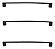 Kit 3 Puxador Preto Fosco Il 950 Italy Line Metal 192mm - Imagem 1