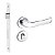 Fechadura Duna Imab Externa Cromada C/ Cilindro 40mm - Imagem 1