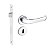 Fechadura Duna Imab Interna Cromada Quarto Chave Grande 40mm - Imagem 1