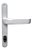 Fechadura Duna Branca Aluminio Aço Madeira Externa 1600 22mm - Imagem 2