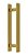 Puxador Porta Dourado Gold Duplo Inox Italy Df926 30cm 300mm - Imagem 1