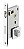 Fechadura Rolete Pivotante Imab 1710 Quadrada Cromada 55mm - Imagem 1