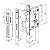 Fechadura Rolete Pivotante Imab 1710 Quadrada Cromada 55mm - Imagem 2