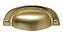 Puxador Concha Vivaro 222 Dourado Fosco Italy L. 64mm Recart - Imagem 1