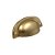 Puxador Concha Vivaro 222 Dourado Fosco Italy L. 64mm Recart - Imagem 3