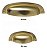Puxador Concha Vivaro 222 Dourado Fosco Italy L. 64mm Recart - Imagem 4