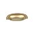 Puxador Concha Vivaro 222 Dourado Fosco Italy L. 96mm Recart - Imagem 1