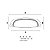 Kit 3 Puxador Vivaro 222 Dourado Fosco Italy Line 96 Mm - Imagem 2