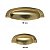 Puxador Concha Vivaro 222 Dourado Fosco Italy L. 96mm Recart - Imagem 3
