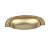 Puxador Concha Vivaro 222 Dourado Fosco Italy L. 96mm Recart - Imagem 1