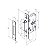 Fechadura Porta Correr Expansiva Preto Fosco Imab 2441 Quadr - Imagem 5