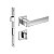 Fechadura Porta Banheiro Tess Cromada Imab Tranqueta 40mm Wc - Imagem 1