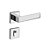 Fechadura Porta Externa Tess Cromada Imab 40 Mm C/cilindro - Imagem 1