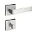 Fechadura Porta Banheiro Pado Modena Escovada Acetinada 55mm - Imagem 1