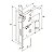 Fechadura Porta Banheiro Wc Pado Modena Cromada 55mm Quadrad - Imagem 4
