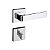 Fechadura Porta Banheiro Wc Pado Modena Cromada 55mm Quadrad - Imagem 1