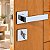 Fechadura Porta Banheiro Wc Pado Modena Cromada 55mm Quadrad - Imagem 1