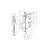 Fechadura Rolete Pivotante Dourada Imab 4700 Multiponto 55mm - Imagem 3
