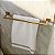 Toalheiro Duplo Dourado Gold Matte 60 Cm Eterna Italy Inox - Imagem 2