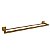 Toalheiro Duplo Dourado Gold Matte 60 Cm Eterna Italy Inox - Imagem 1