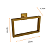 Porta Toalha Argola Dourado Gold Matte Eterna Italy L. Inox - Imagem 3