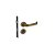 Fechadura Externa Duna Antique Imab Ouro Velho Cilindro 40mm - Imagem 2