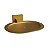 Porta Sabonete Dourada Gold Matte Eterna Italy Line Inox - Imagem 1