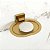 Porta Sabonete Dourada Gold Matte Eterna Italy Line Inox - Imagem 2