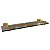 Prateleira Banheiro Dourado Gold Matte Eterna Italy L. Inox - Imagem 1