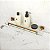 Prateleira Banheiro Dourado Gold Matte Eterna Italy L. Inox - Imagem 2