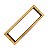 Puxador Duplo P/ Porta Df905 600mm Dourado Matte Fosco Italy - Imagem 1