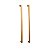 Puxador Duplo Porta Df905 1000mm Dourado Matte Fosco Italy - Imagem 2