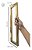 Puxador Inox Dourado Porta Abrir Correr Pivotante Df992 40cm - Imagem 3