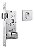 Fechadura Pivotante Rolete 803 Rq1 Inox Quadrada 40mm Stam - Imagem 1