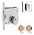 Fechadura Pivotante Roseta Quadrada 1005 Stam 2 Chaves - Imagem 3