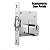Trava Porta Pivotante Rolete Roseta Redonda 1005 Stam - Imagem 3