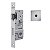 Fechadura Rolete Tetra Chave Stam Pivotante Inox Escovado - Imagem 1