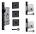Fechadura Kit Rolete Pivotante Stam Preta + Travas Tetra Qua - Imagem 1