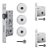 Fechadura Kit Rolete Stam 800 Cromada + Travas Tetra Pivotan - Imagem 1