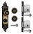Fechadura Stam Kit Colonial 1500/06 + 2 Travas Tetra Segredo - Imagem 1